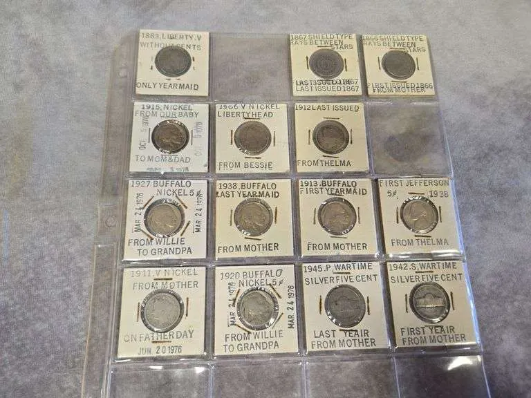 Liberty, Shield, Buffalo, & Memorial Nickles