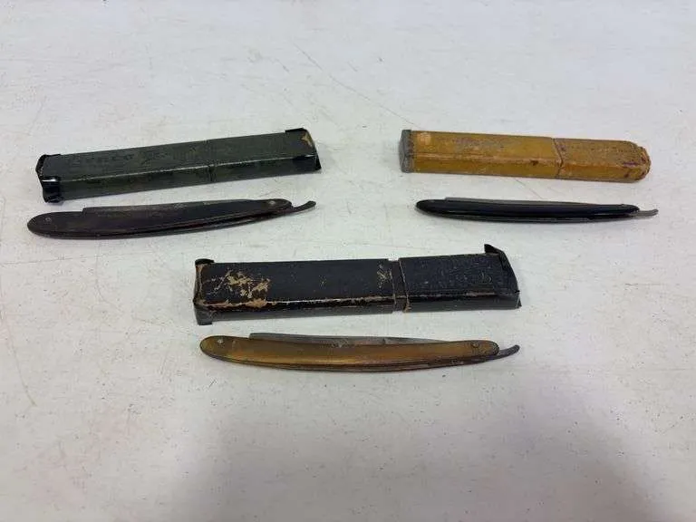 Vintage Germany staright razors w/ boxes