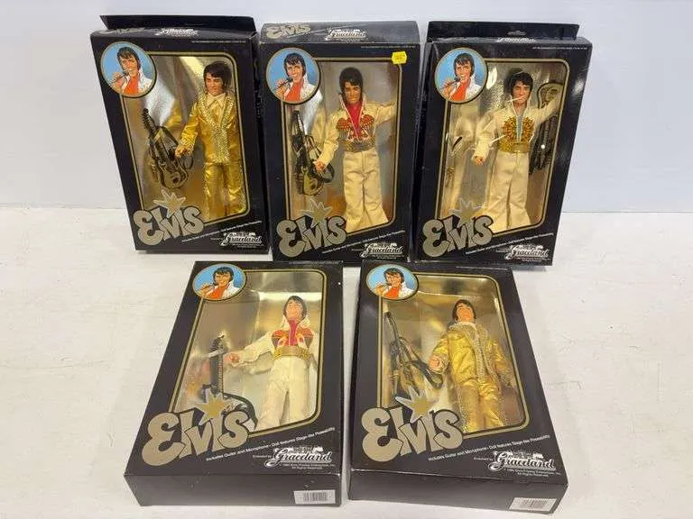(5) Elvis Presley fashion dolls