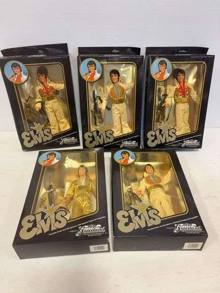 (5) Elvis Presley fashion dolls
