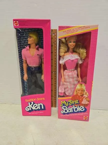 Fashion Jeans Ken & My First Barbie dolls
