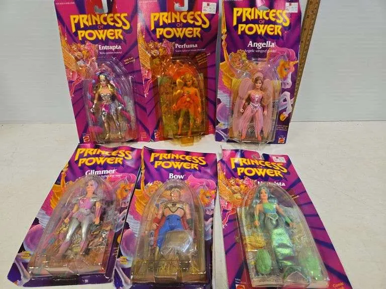 (6) Princess of Power figures- includes Entrapta, Perfuma, Angella, Bow, Glimmer & Mermista