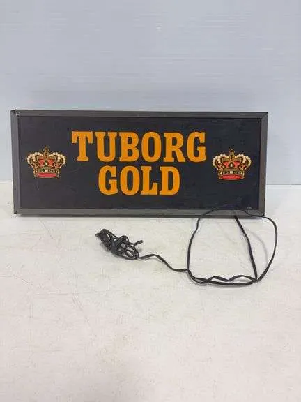 Tuborg lighted sign- 24"x10"
