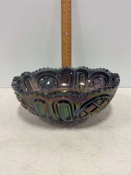 Imperial purple iridescent bowl