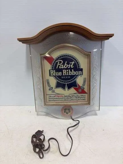 Pabst Blue Ribbon lighted sign- 20"x15"