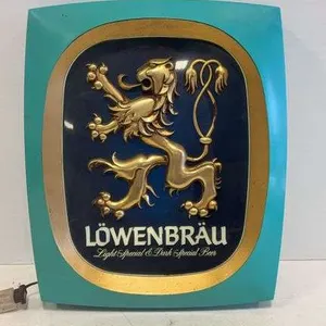 Lowenbrau lighted sign- 15"x18"