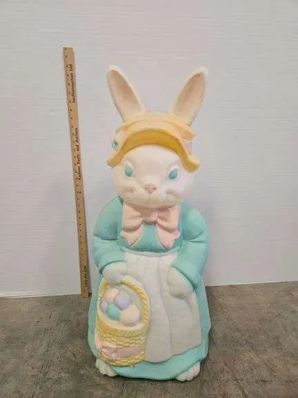 Vintage blow mold Easter bunny- 35"