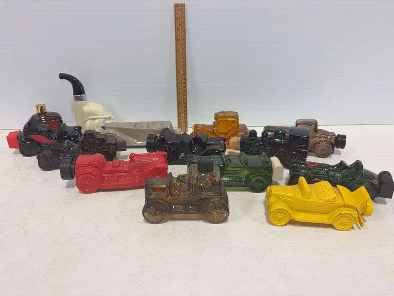 Assortment of Avon decanters