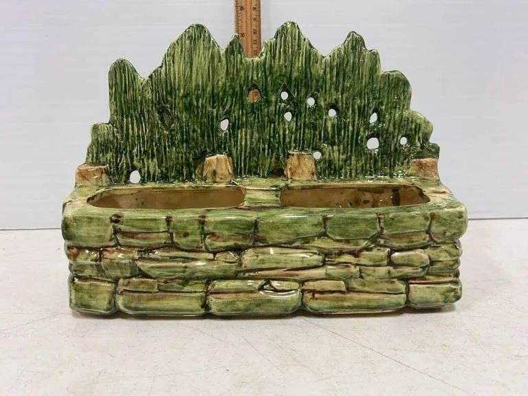 McCoy Pottery triple fawn planter