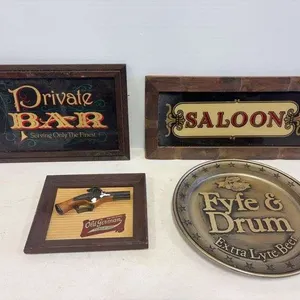 (4) beer signs- various sizes