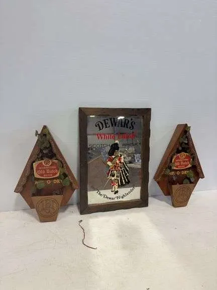 Whiskey & beer signs- various sizes