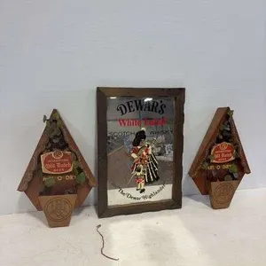 Whiskey & beer signs- various sizes