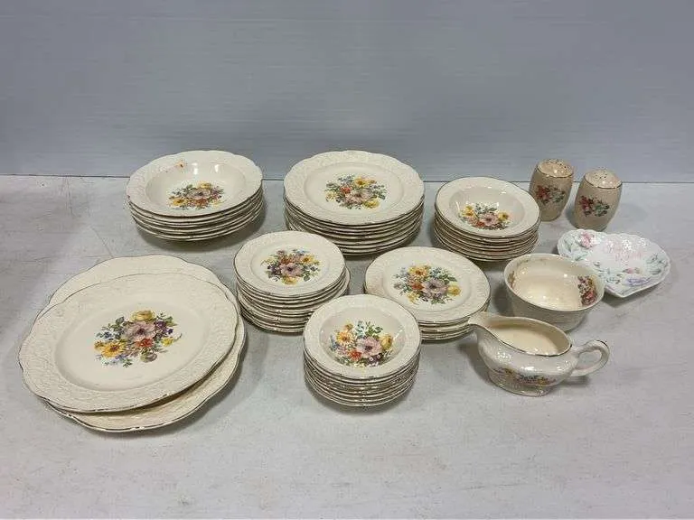 Edwin Knowles floral dishes
