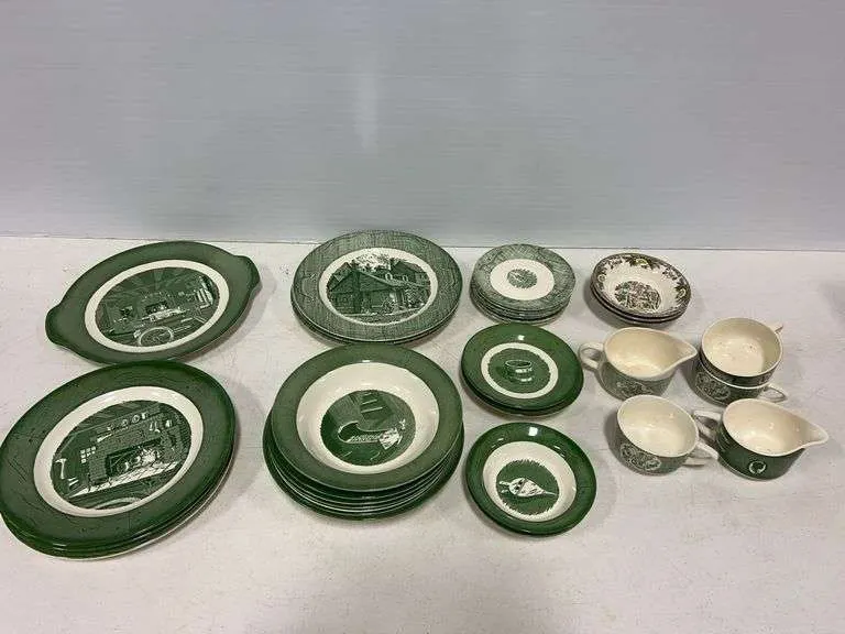 Vintage Colonial Homestead by Royal bowls, plates & more