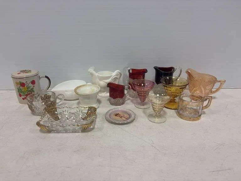 Assortment of glassware