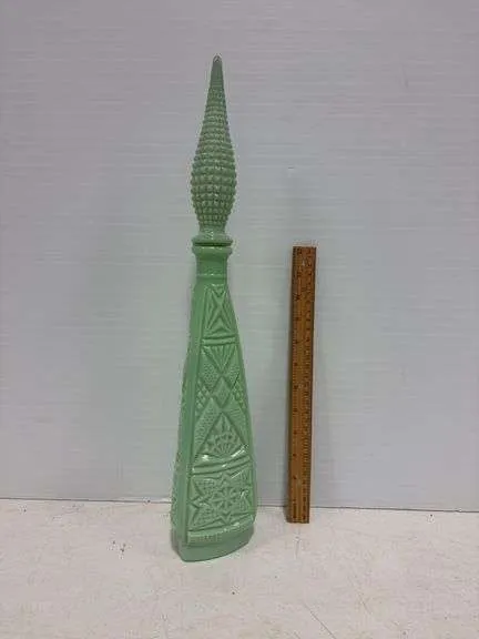 Jade green genie decanter