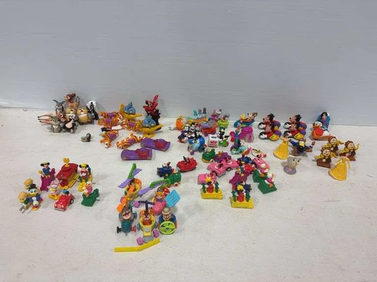 Large assortment of McDonald's toys- mostly Disney