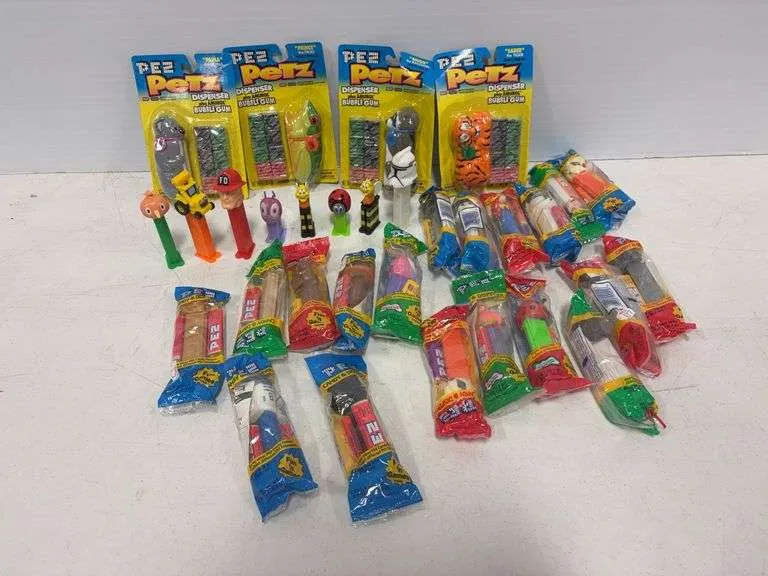 Assortment of Pez & Petz dispensers