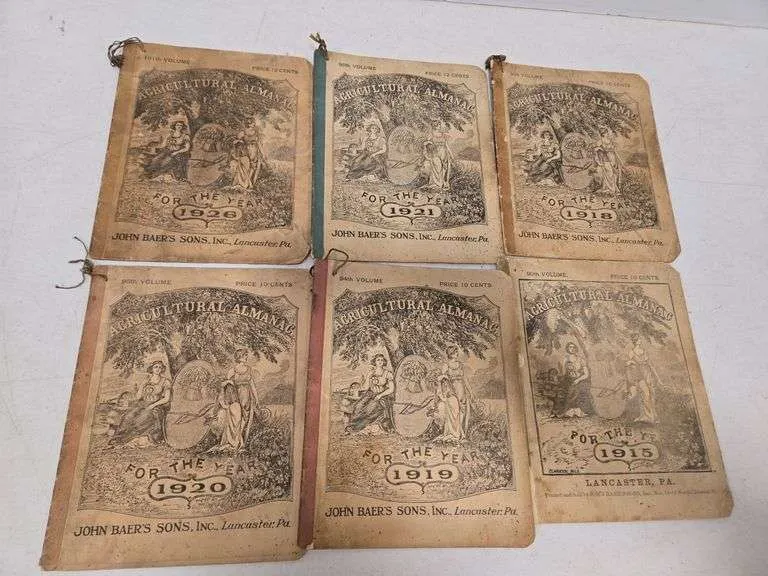 Agricultural Almanacs- includes 1915, 1916, 1925 & more