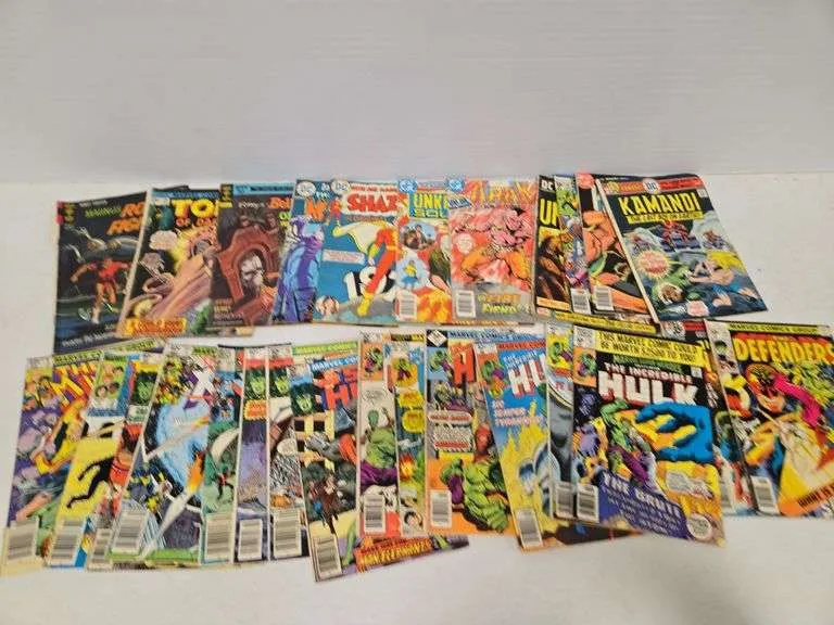 Assortment of Marvel Comics- The Incredible Hulk, The Unknown Soldier, Shazam & more