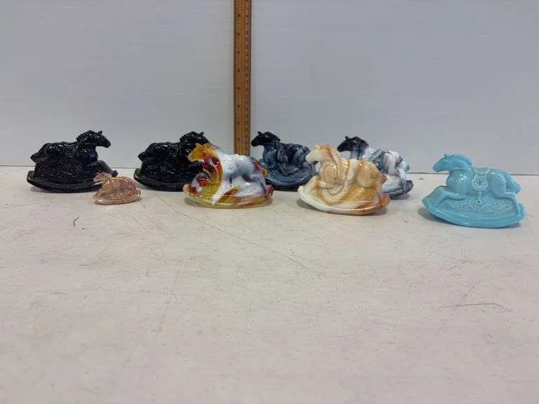 Assortment of Mosser rocking horses