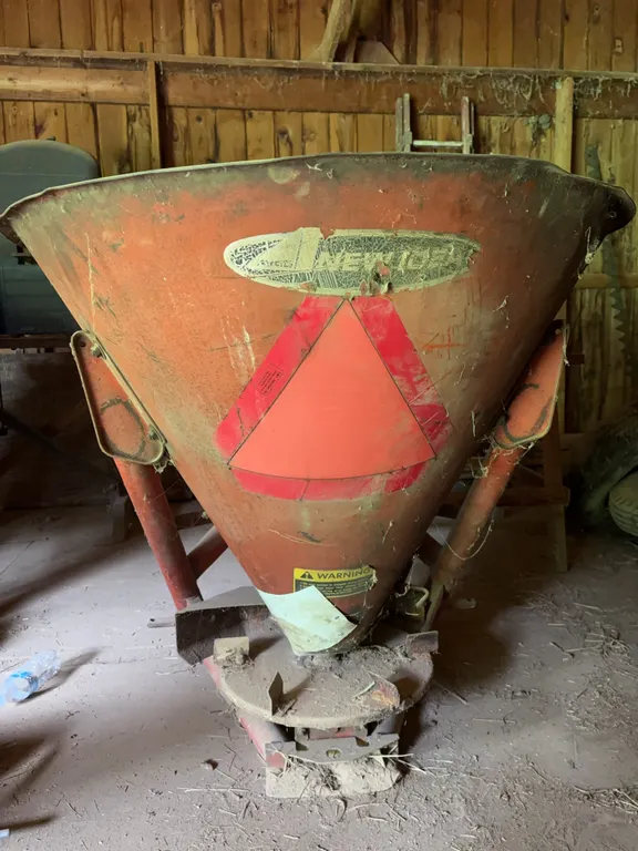 New idea, three-point hitch seed spreader