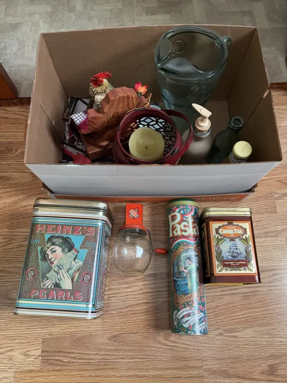 Tins, decor & more