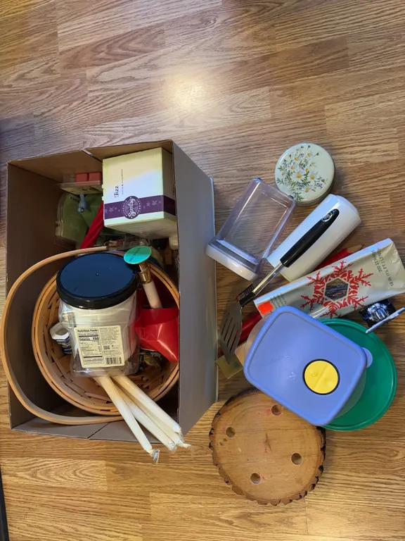 Basket, candles & more