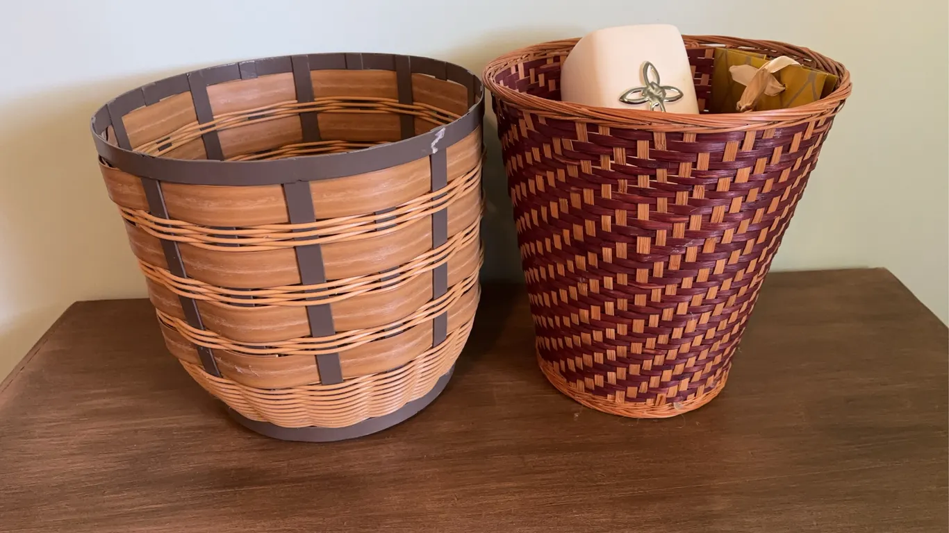 Baskets and vase
