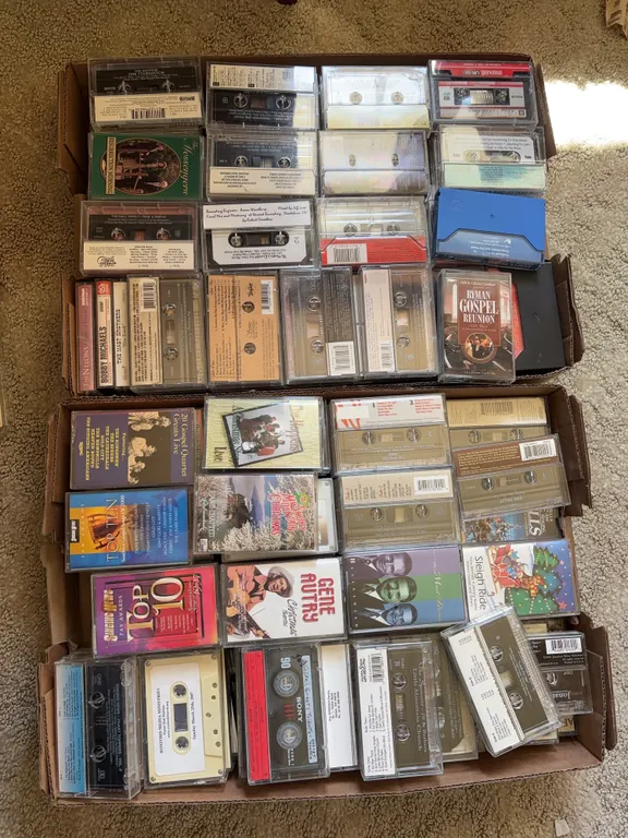 Large lot of cassette tapes