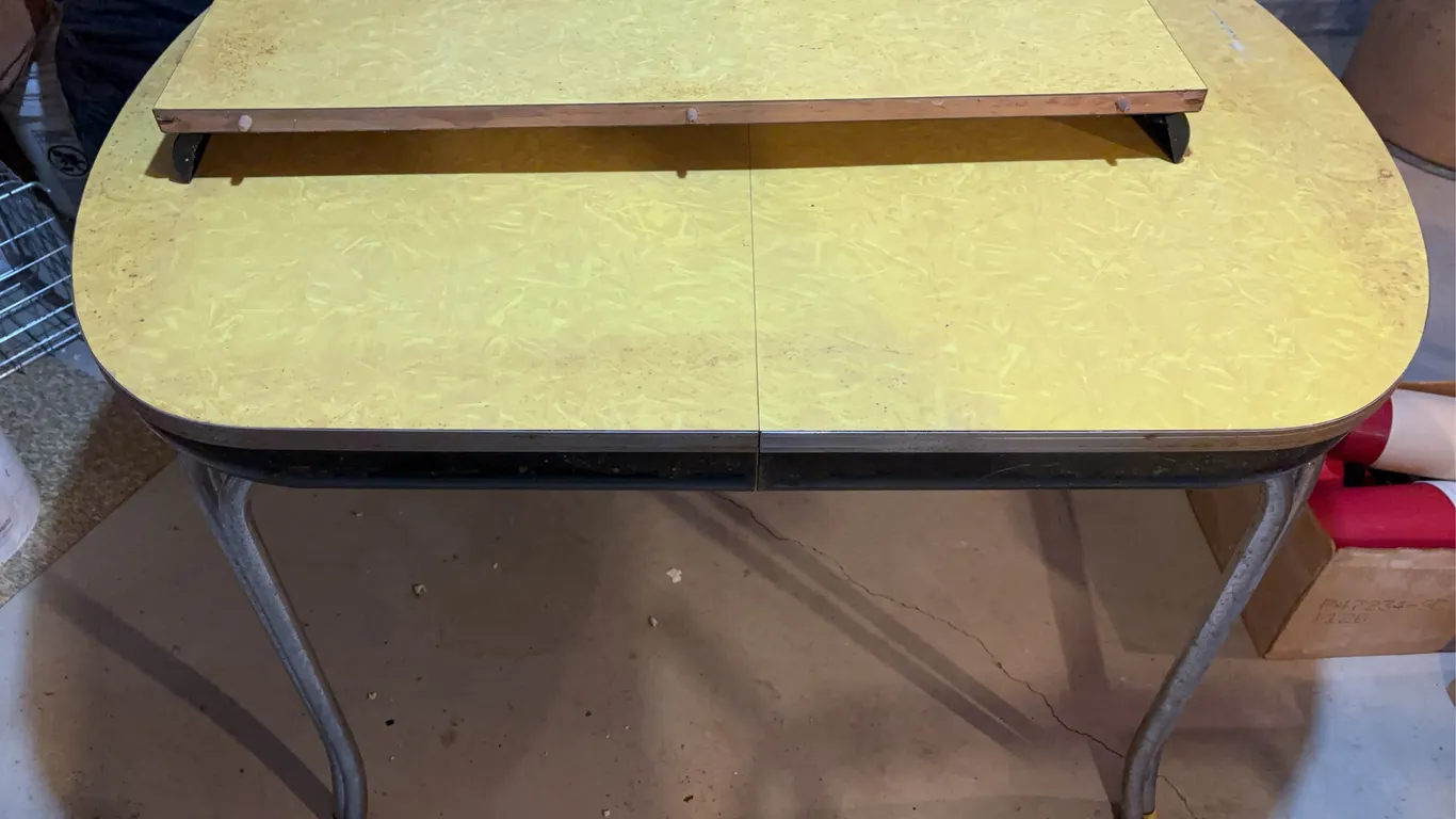 Table with one extra leaf