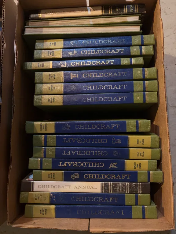 Large lot of childcraft and assorted books