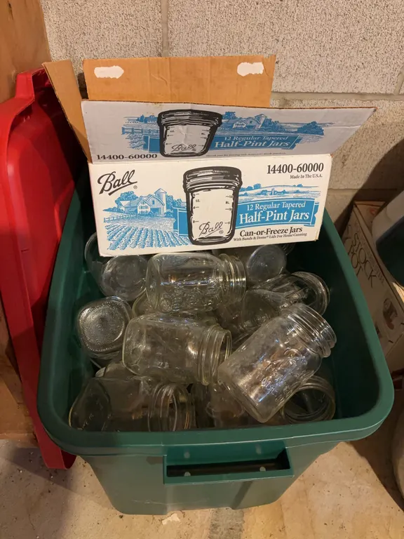 Large lot of pint jars