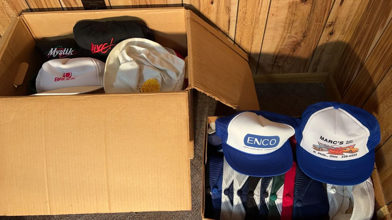 (2) Boxes Full of Hats -Local & Collectors