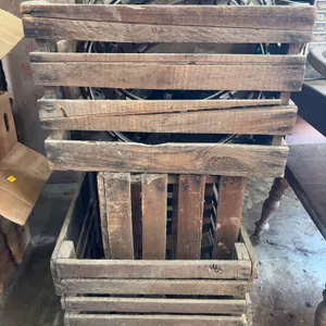 Potato crates and contents