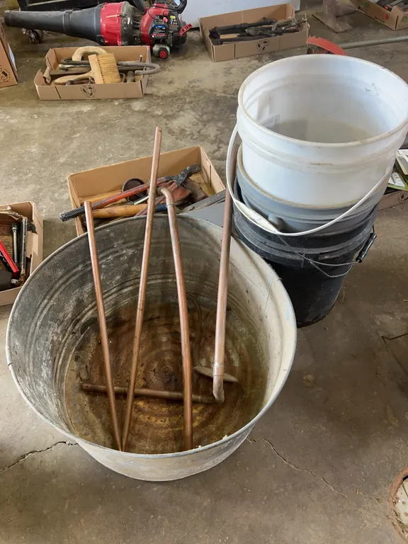 Galvanized wash tub