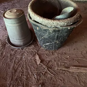 Feed buckets and scoop