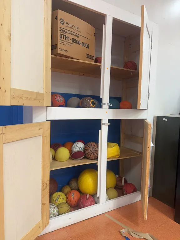 Contents of Gymnasium Cabinet