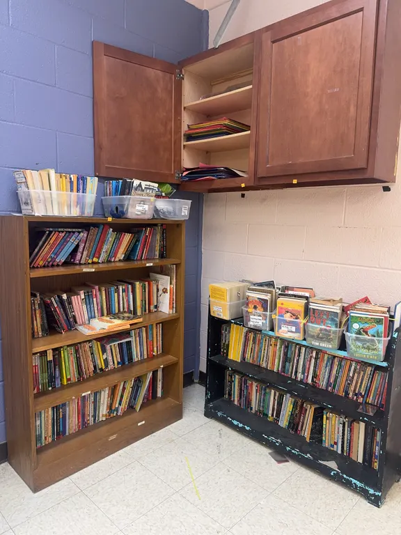 (2) Wooden Bookshelves, Books and Contents of Cabinet