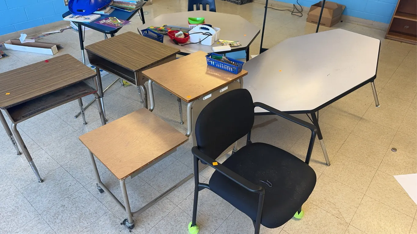 Classroom Desks, Tables, Podium and Chairs