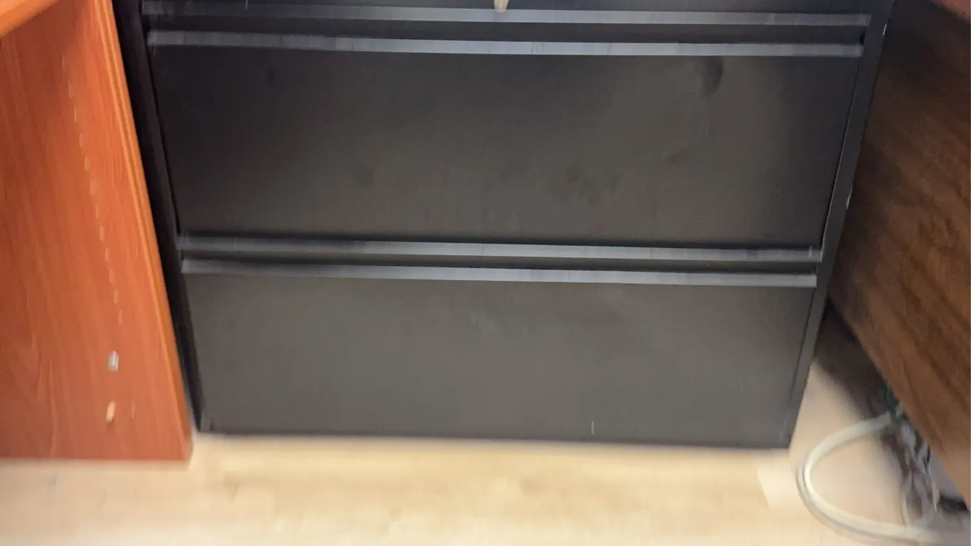 2-Drawer Office Max Black Filing Cabinet