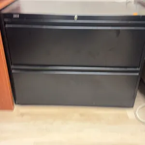2-Drawer Office Max Black Filing Cabinet