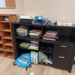 Bookshelves, Books and Bookbag