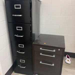 Office Max 4 Drawer Metal Filling Cabinet, 3 Drawer Rolling Metal Filing Cabinet