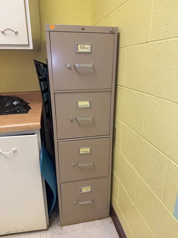 Metal 4-Drawer Filing Cabinet