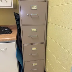 Metal 4-Drawer Filing Cabinet