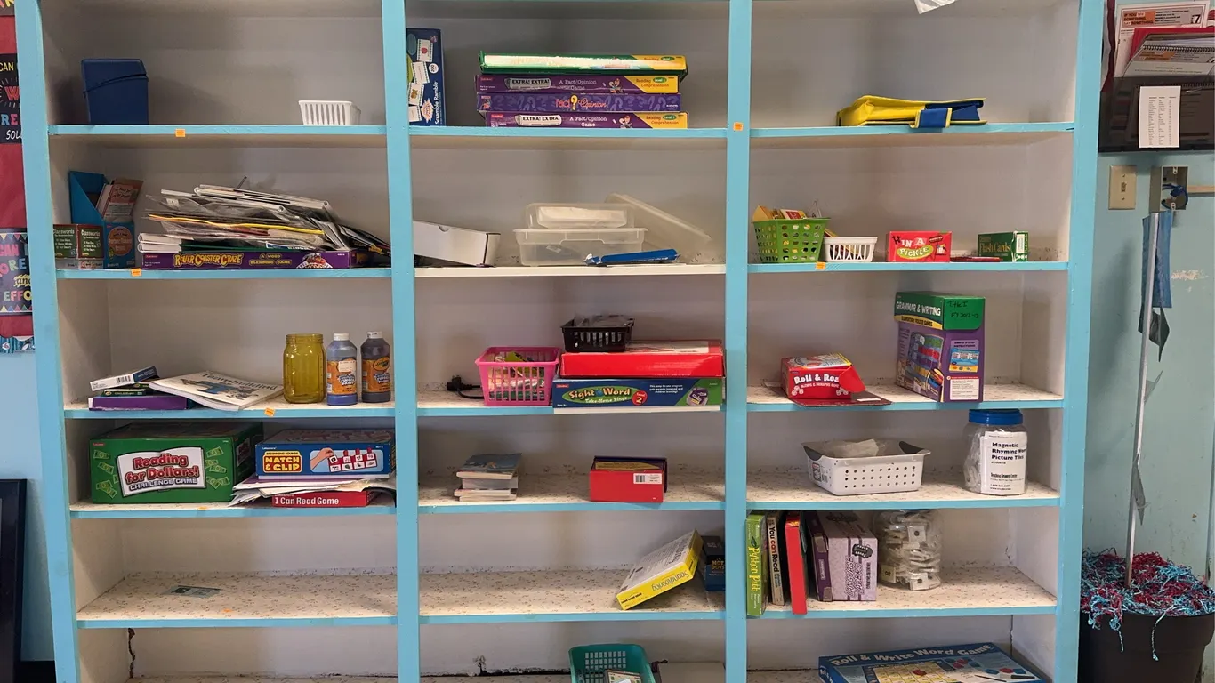Bookshelf and Contents