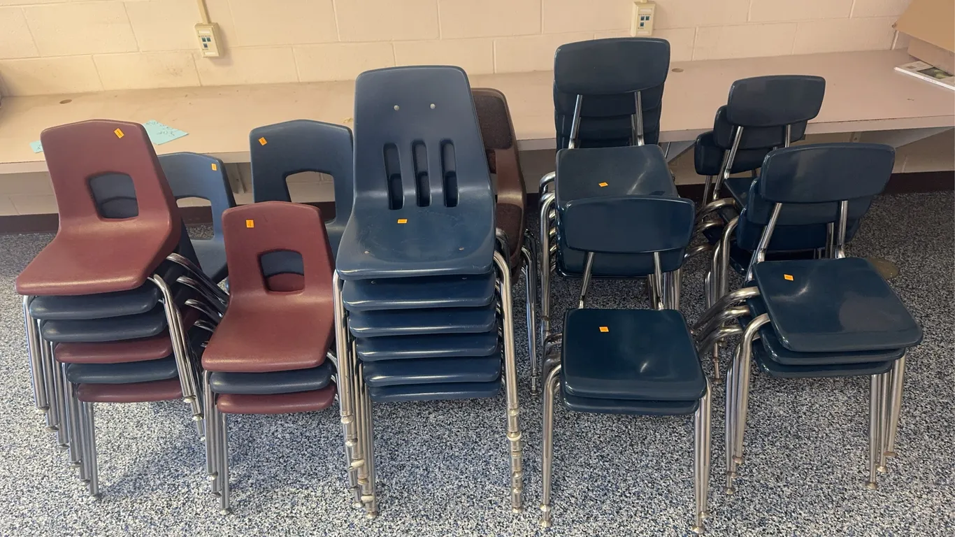 Assortment of School Chairs