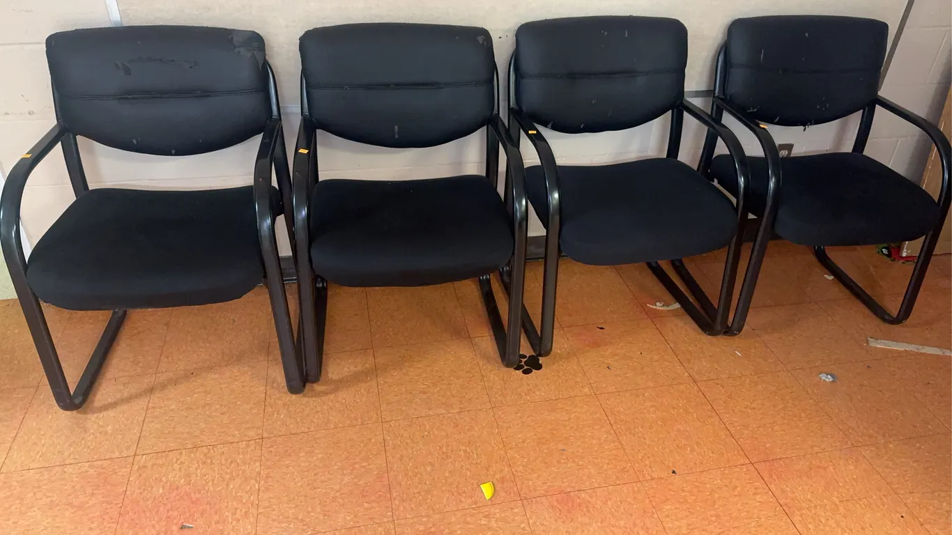 (4) Black Chairs