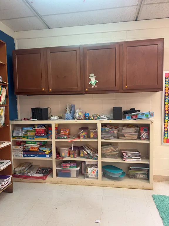 Bookshelf and Contents and Contents of (4) Cabinets